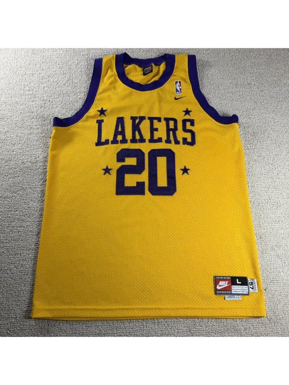 Nike Swingman Los Angeles Lakers Gary Payton 1957 Rewind Jersey Men’s Size Large